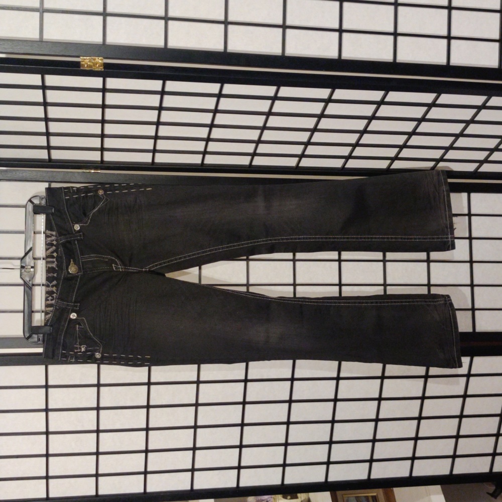 MEK Women's Bootcut Black Denim Jeans. Size 27 X 32.